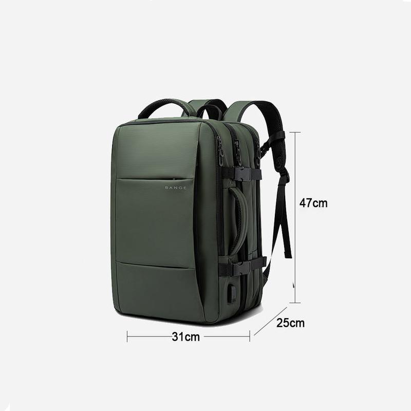 Erweiterbarer USB-Reiserucksack für Männer