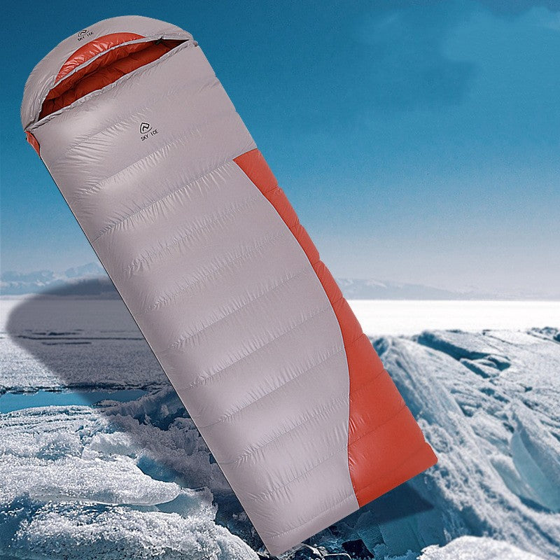 Outdoor Camping Envelope Down Sleeping Bag - Blue Force Sports