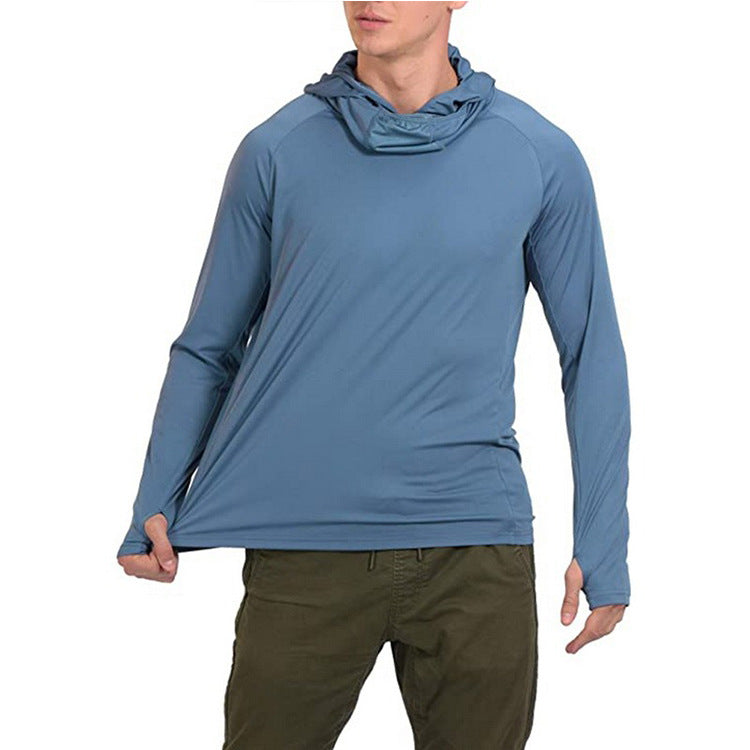 European And American Men's Breathable Light Sun Protection Clothing In Summer - Blue Force Sports