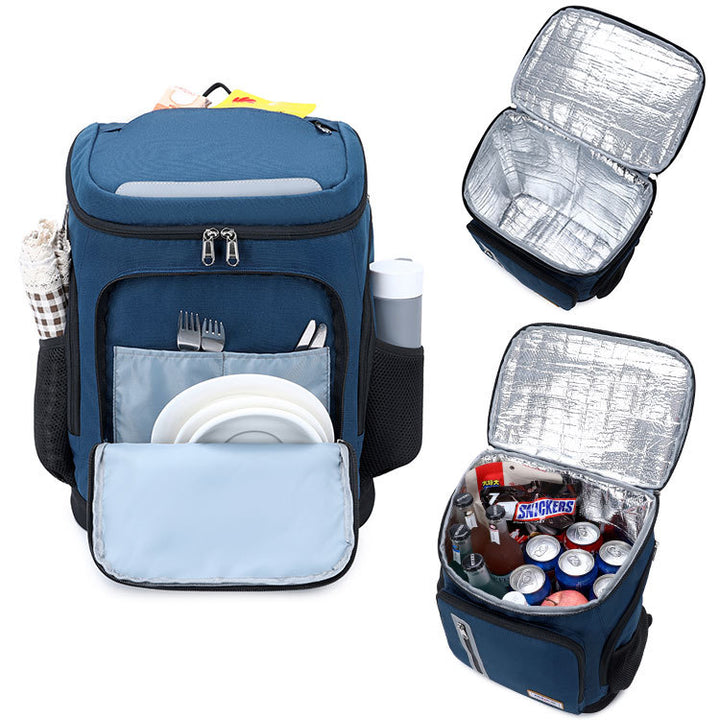 Outdoor Picnic Bag Ice Pack Aluminum Foil Fresh-keeping Bag - Blue Force Sports