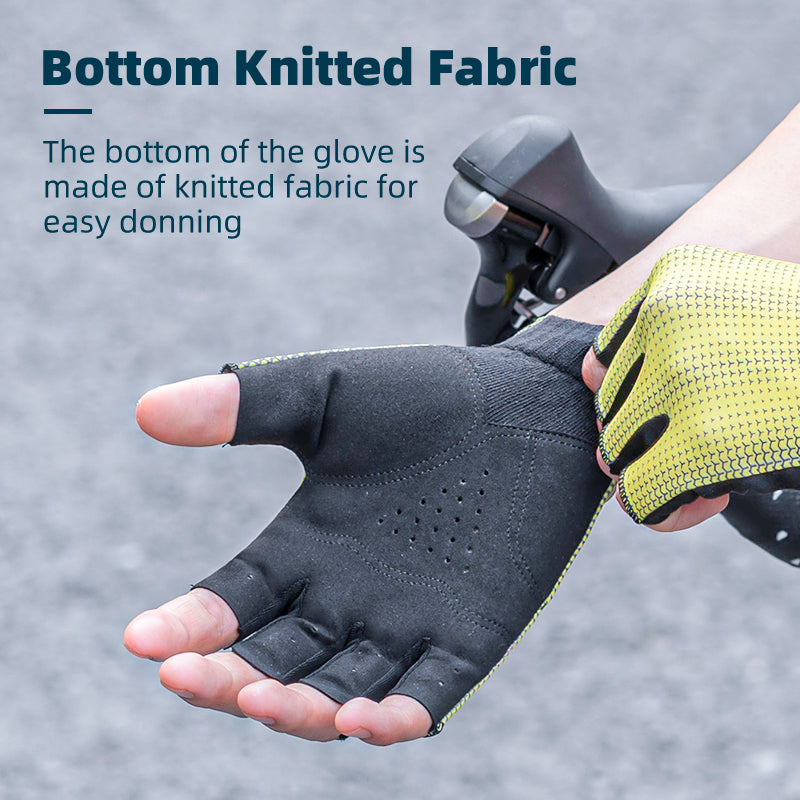 Sommer-Fahrradhandschuhe – Halbfinger, atmungsaktiv, hochelastisch, leicht