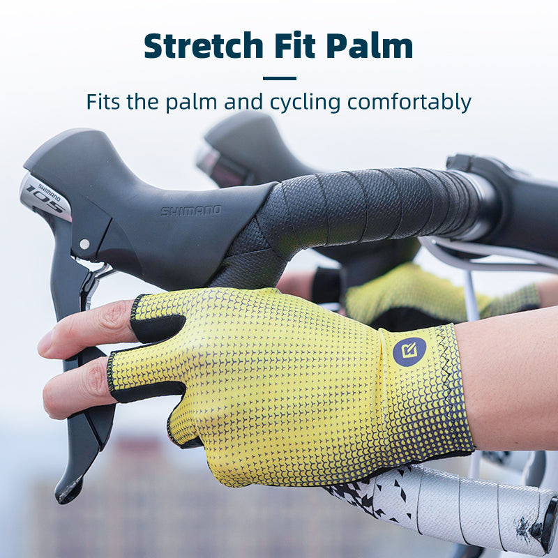 Sommer-Fahrradhandschuhe – Halbfinger, atmungsaktiv, hochelastisch, leicht