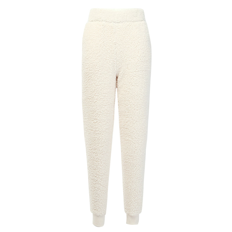 Fashion street lamb cashmere ladies sports casual pants - Blue Force Sports