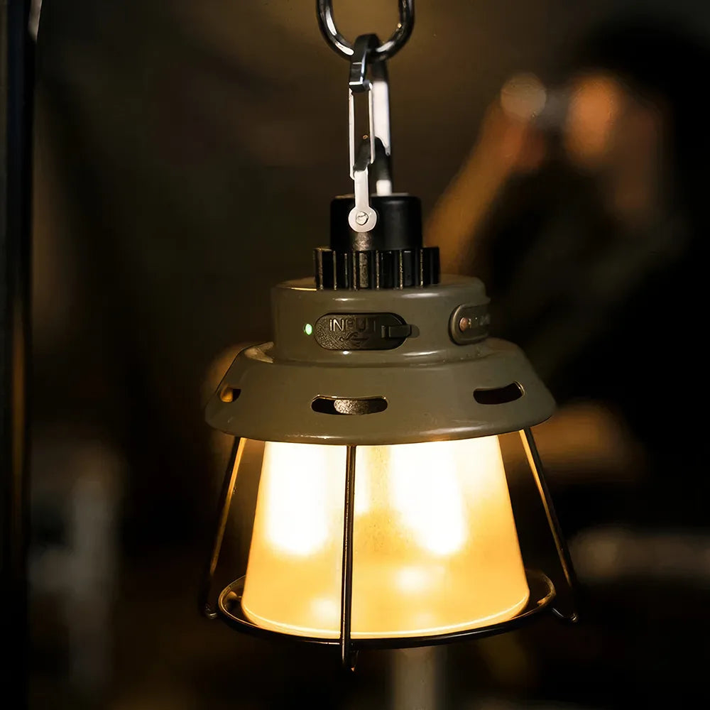 Luz de camping portátil recargable