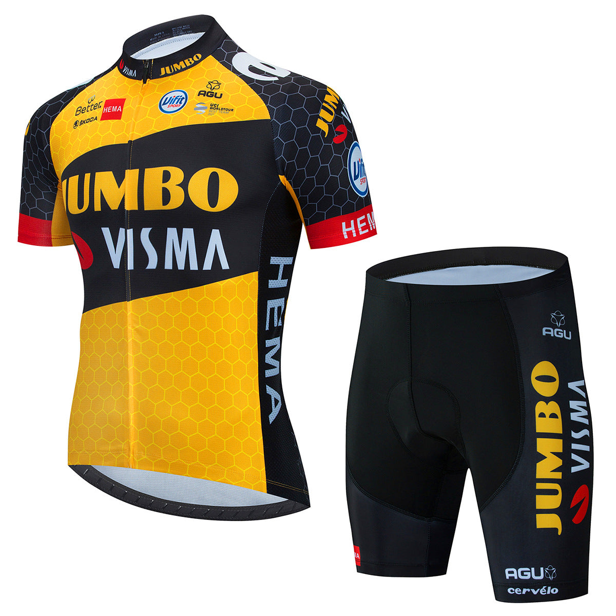 Tour De France Cycling Jersey Suit Team Version Short-sleeved Customization - Blue Force Sports