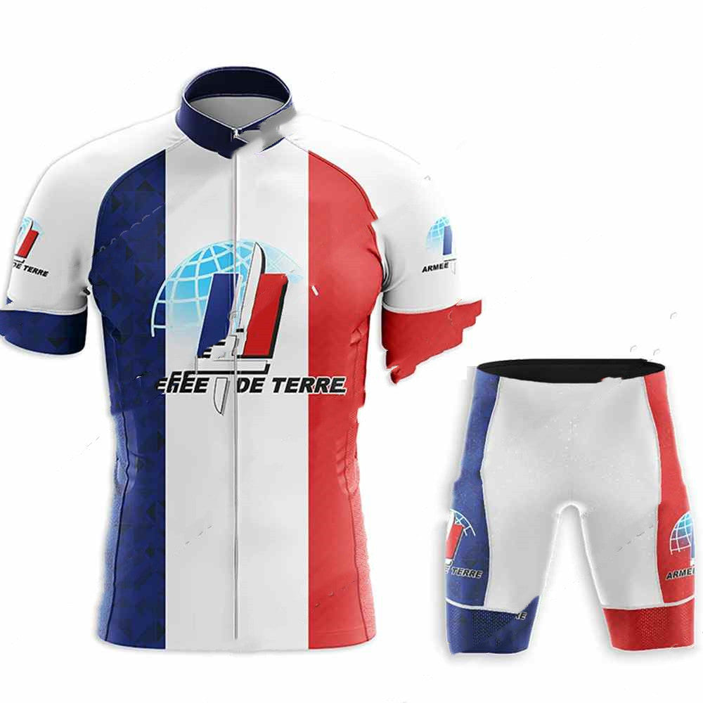 Men's Short Sleeve Cycling Jersey Suit - Blue Force Sports