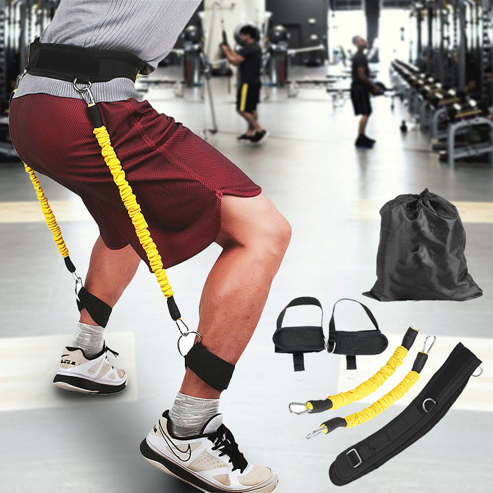 Resistance Training Belt Puller Leg Lower Limb Strength Multi-functional Sports Training Device Leg Agility Training - Blue Force Sports