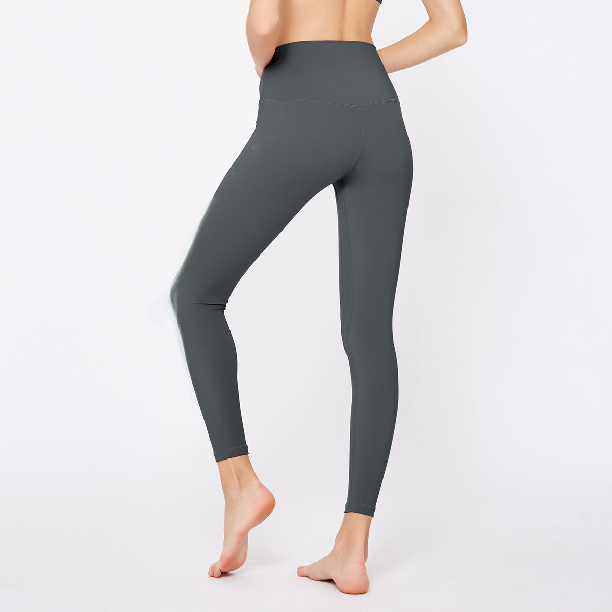Women's Double Sided Nylon Nude Yoga Pants - Blue Force Sports