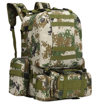 Outdoors Camouflage Tactical Hiking Bacpack - Blue Force Sports