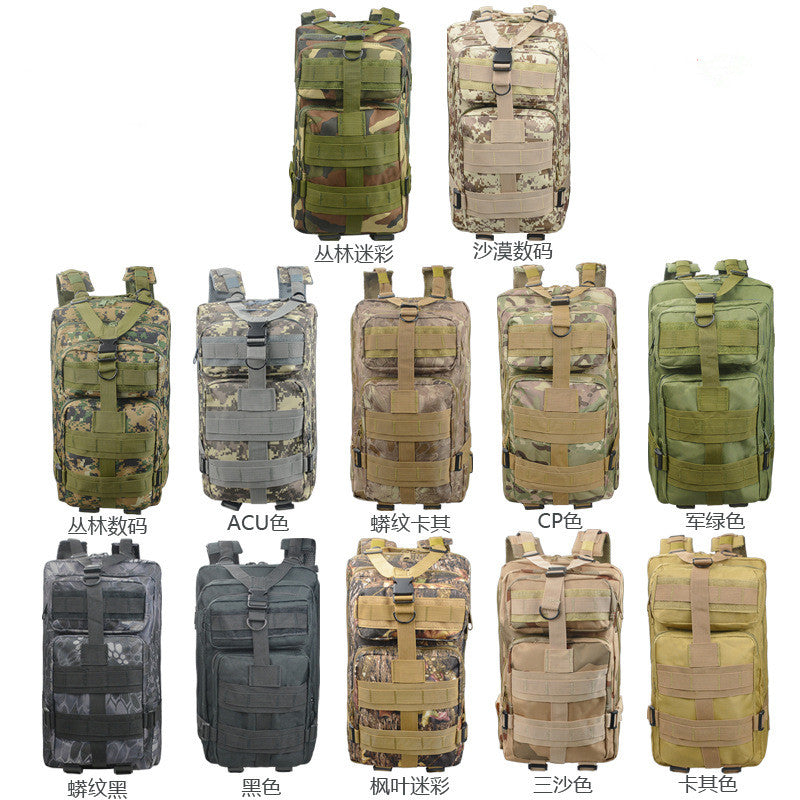 Camouflage Backpack Outdoor Sports Upgraded 3P Bag Camouflage Backpack Tactical Backpack Outdoor Camping Travel - Blue Force Sports