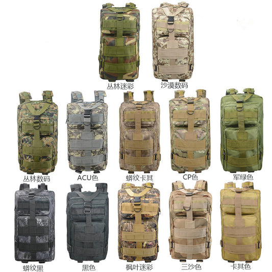 Camouflage Backpack Outdoor Sports Upgraded 3P Bag Camouflage Backpack Tactical Backpack Outdoor Camping Travel - Blue Force Sports