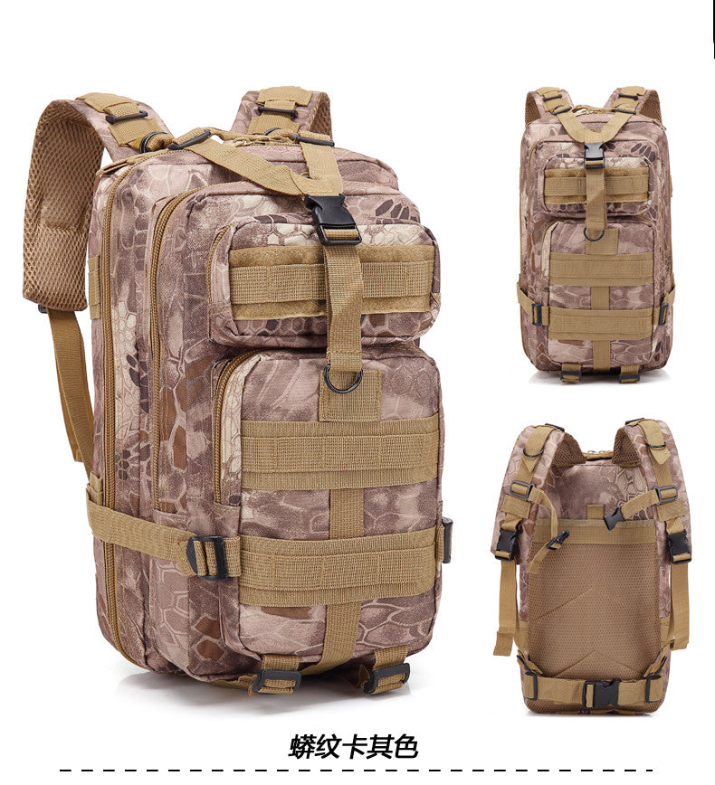 Camouflage Backpack Outdoor Sports Upgraded 3P Bag Camouflage Backpack Tactical Backpack Outdoor Camping Travel - Blue Force Sports