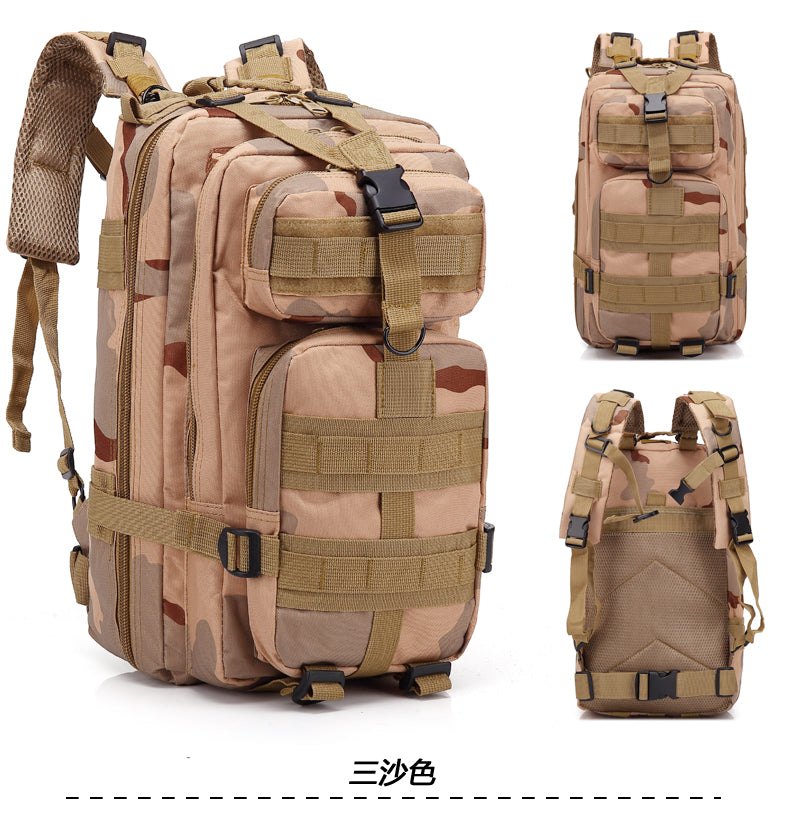 Camouflage Backpack Outdoor Sports Upgraded 3P Bag Camouflage Backpack Tactical Backpack Outdoor Camping Travel - Blue Force Sports