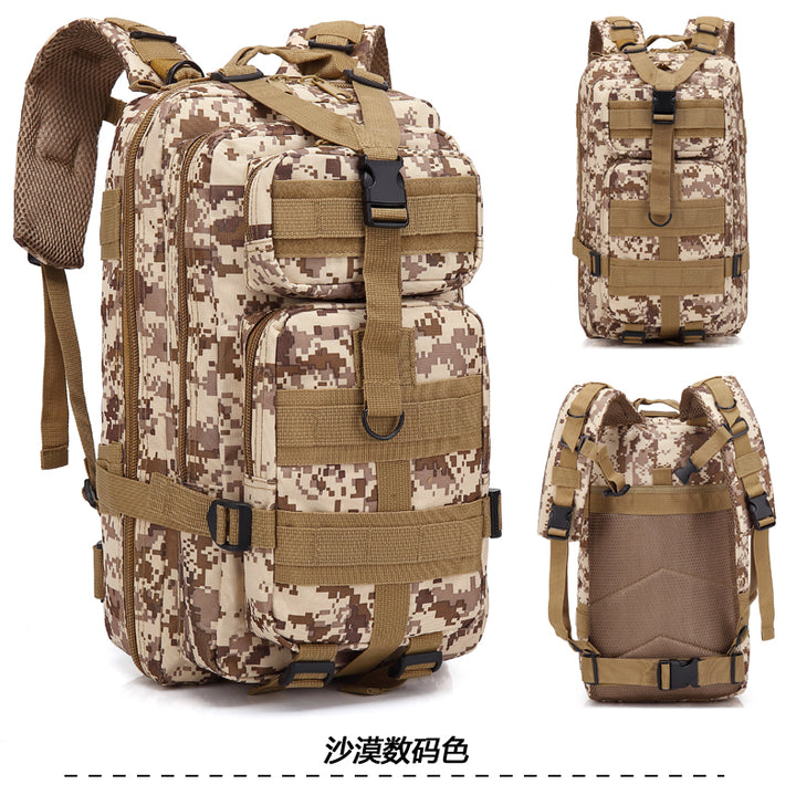 Camouflage Backpack Outdoor Sports Upgraded 3P Bag Camouflage Backpack Tactical Backpack Outdoor Camping Travel - Blue Force Sports