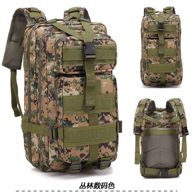 Camouflage Backpack Outdoor Sports Upgraded 3P Bag Camouflage Backpack Tactical Backpack Outdoor Camping Travel - Blue Force Sports
