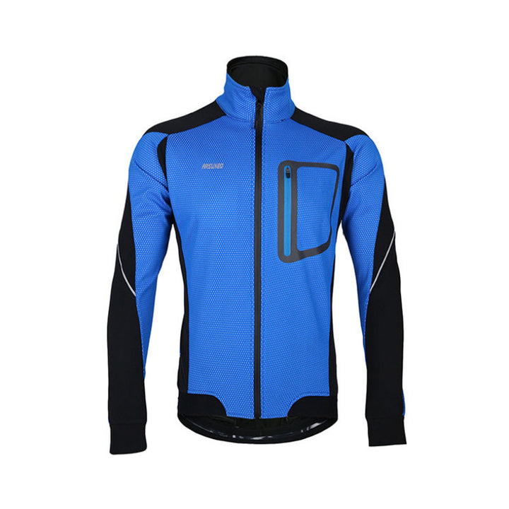 Fleece windproof and warm long-sleeved jacket - Blue Force Sports