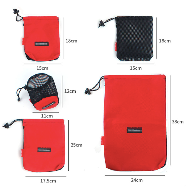 5 pieces Oxford drawstring bags - Blue Force Sports