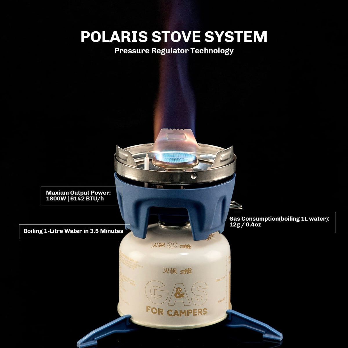 Neues tragbares Campingkochersystem Polaris X5