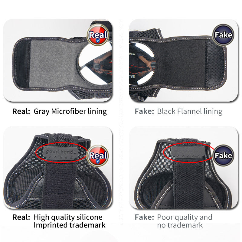 Bicycle Mirror Rearview Mirror With Wrist Strap And Arm With Quick-installation - Blue Force Sports