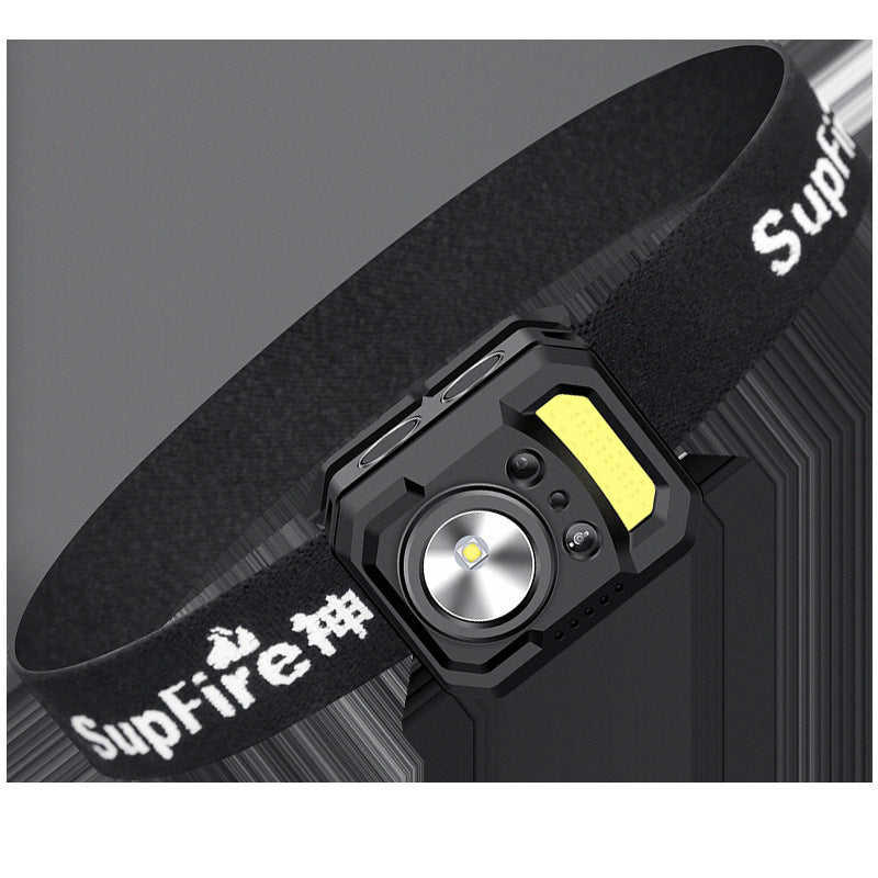 Long Shot Multi-Function Charging Induction Head-Mounted Lamp - Blue Force Sports