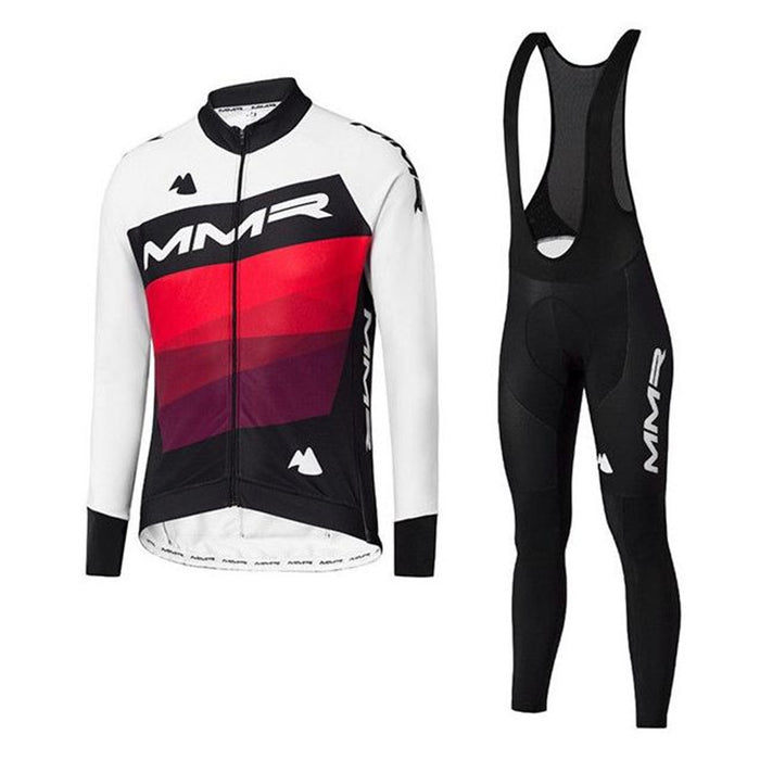 Winter Fleece Long Sleeve Cycling Suit - Blue Force Sports
