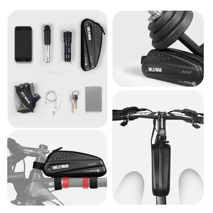 Road Bike Hard Shell Mountain Bike Saddle Bag Riding Equipment Accessories - Blue Force Sports