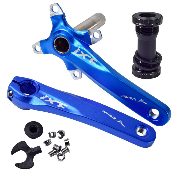 Mountain Bike Hollow Integrated Aluminum Alloy Crank - Blue Force Sports
