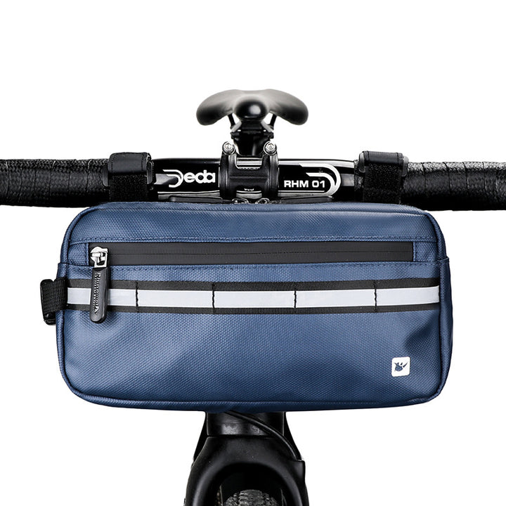 Multifunctional Bicycle Front Handle Bag Road Leisure Cycling Bag Waist Bag Chest Shoulder Bag - Blue Force Sports