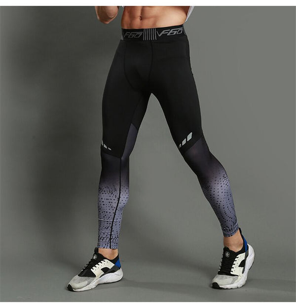 Men's Trousers Sweatpants Compression Pants Tight Yoga Pants - Blue Force Sports