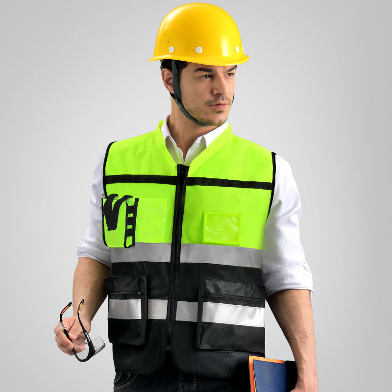 LIKAI Reflective Vest Construction Protective Clothing Leadership Jacket - Blue Force Sports