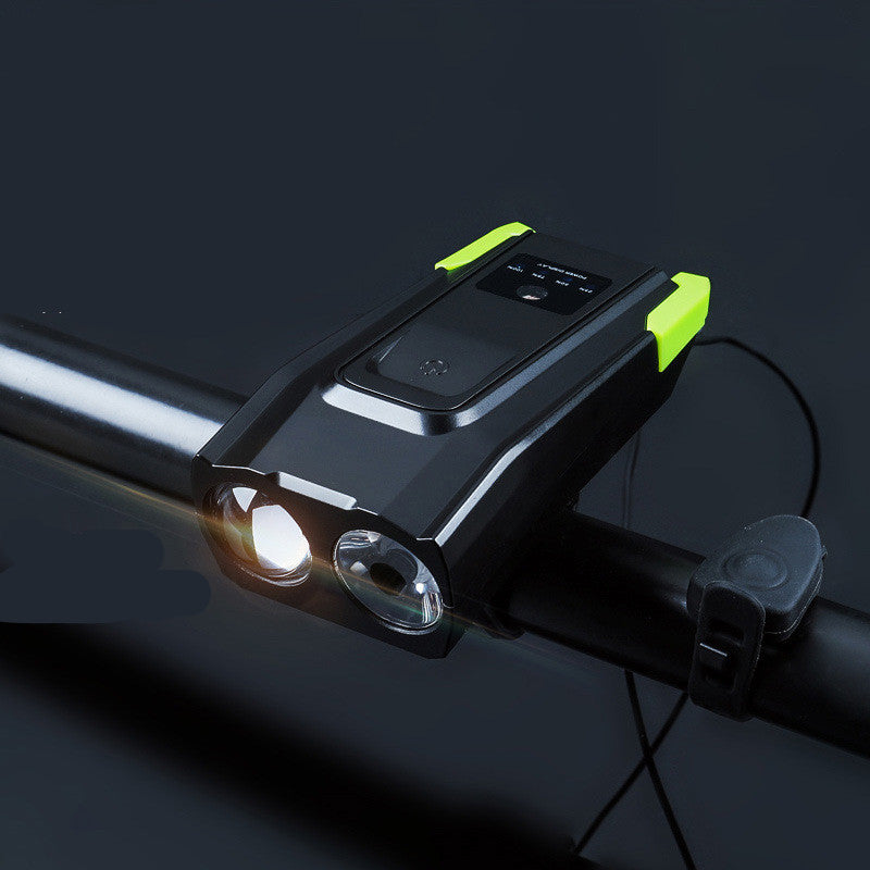 Mountain Bike Touch Type Rainproof Charging Horn Lamp - Blue Force Sports