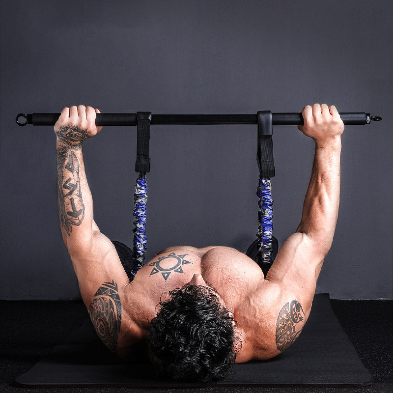 Bench Press Stretcher Chest Expander Bench Press Elastic Belt - Blue Force Sports