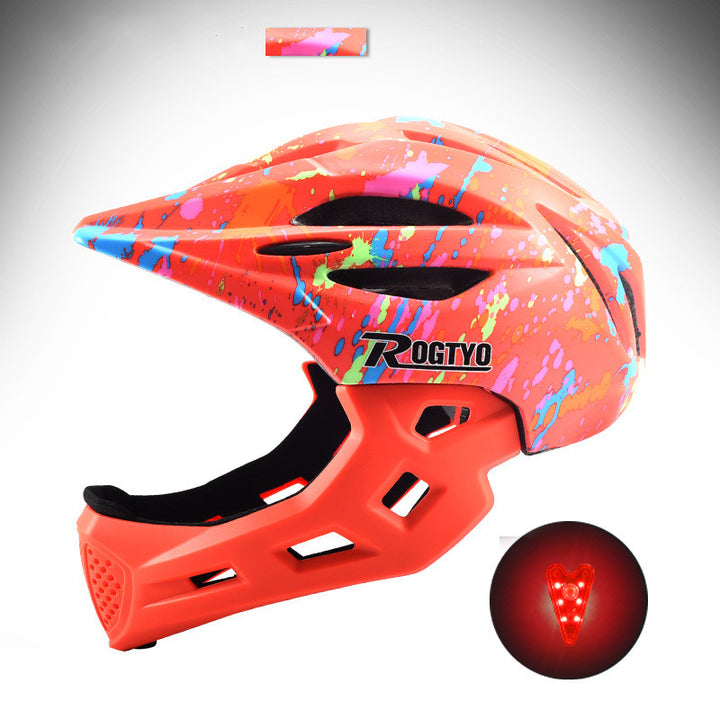 Children's Balance Bike Helmet Riding Cap Full Face Helmet - Blue Force Sports