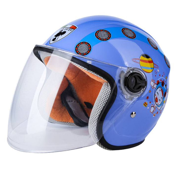 Autumn And Winter Child Baby Elementary School Student Safety Helmet - Blue Force Sports