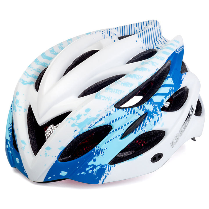 Sunscreen With Rear Taillight Warning Riding Helmet - Blue Force Sports