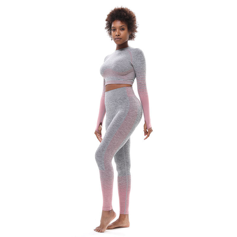 Tight-Fitting Sports Buttocks Lifting Yoga Set - Blue Force Sports