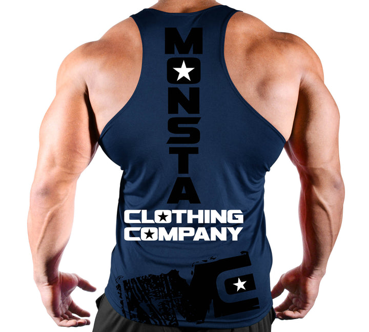 Muscle Fitness New Sports Quick-Drying Vest Men's Sports Basketball Vest Loose Elastic Sweat-Absorbent Breathable Clothing - Blue Force Sports