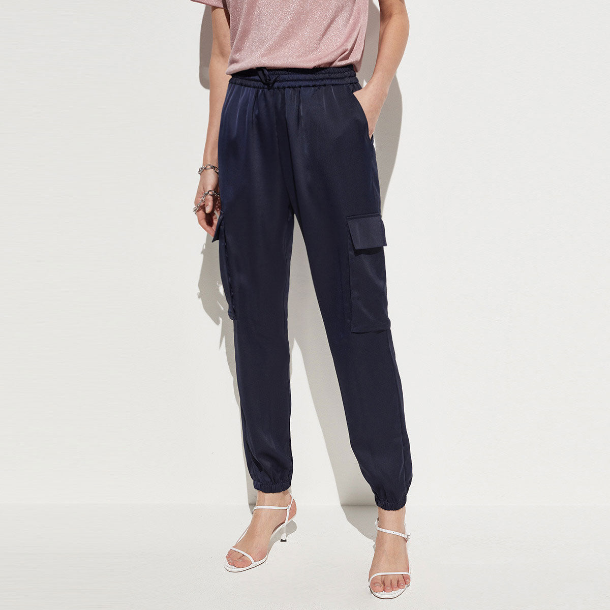 Micro-Elastic High-Waist Slimming Pants Body And Trousers Casual Pants Women - Blue Force Sports