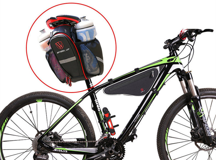 Bicycle Tail Bag, Water Bottle Bag, Waterproof Bicycle Mobile Phone Bag, Riding Bag, Bicycle Bag, Back Seat Bag - Blue Force Sports