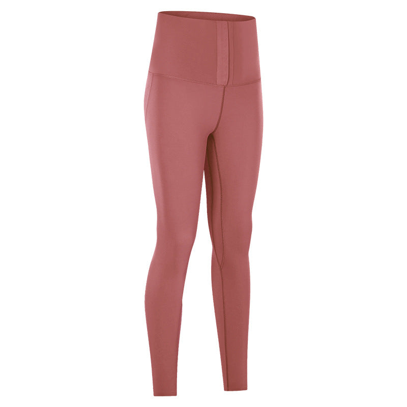Yoga Pants Waist Abdomen Fitness Pants Women High Waist Tight Elastic Yoga Running Fitness Pants - Blue Force Sports
