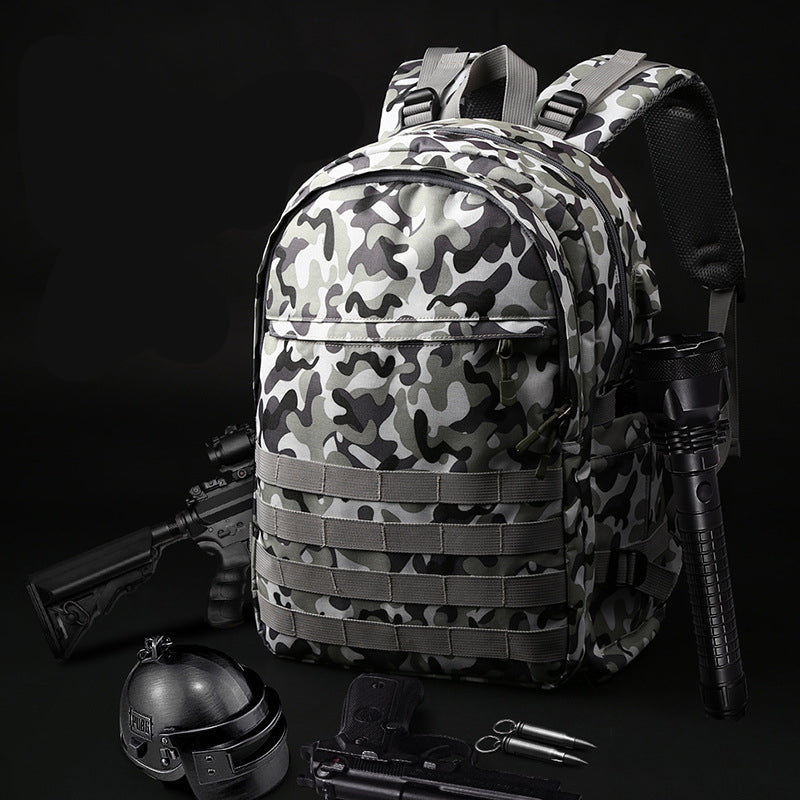 Playerunknown'S Battlegrounds Eating Chicken Level 3 Level 3 Bag Zipper Men With Backpack - Blue Force Sports