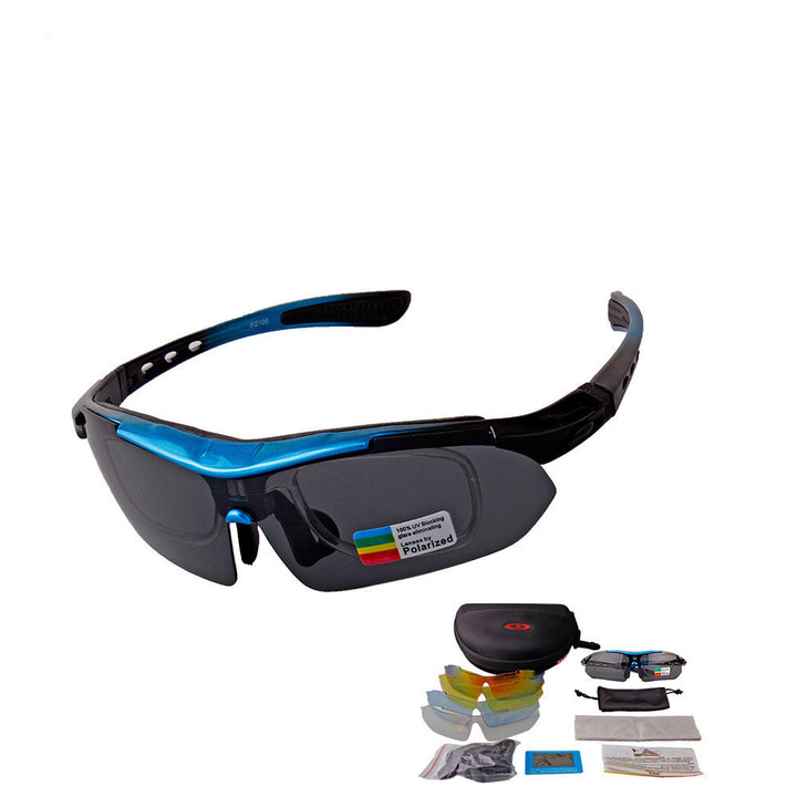 Outdoor Polarized Sunglasses Men Goggles Bicycle Riding Goggles - Blue Force Sports