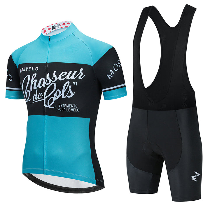 Long Sleeve Cycling Suit Men'S And Women'S Mountain Single Team Top And Pants Are Fast Dry - Blue Force Sports