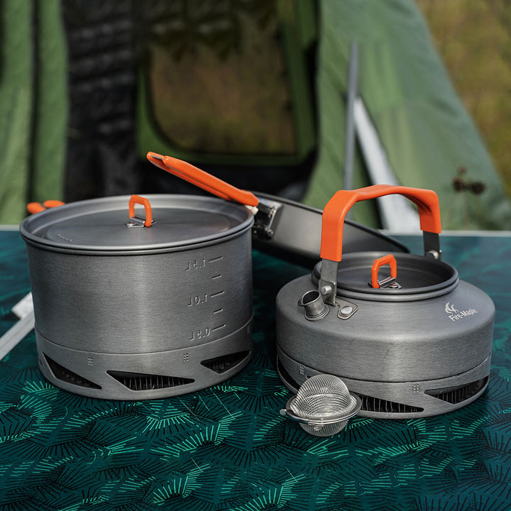 Outdoor Cookware, Portable Camping Cookware, Picnic Heat Collection Set - Blue Force Sports