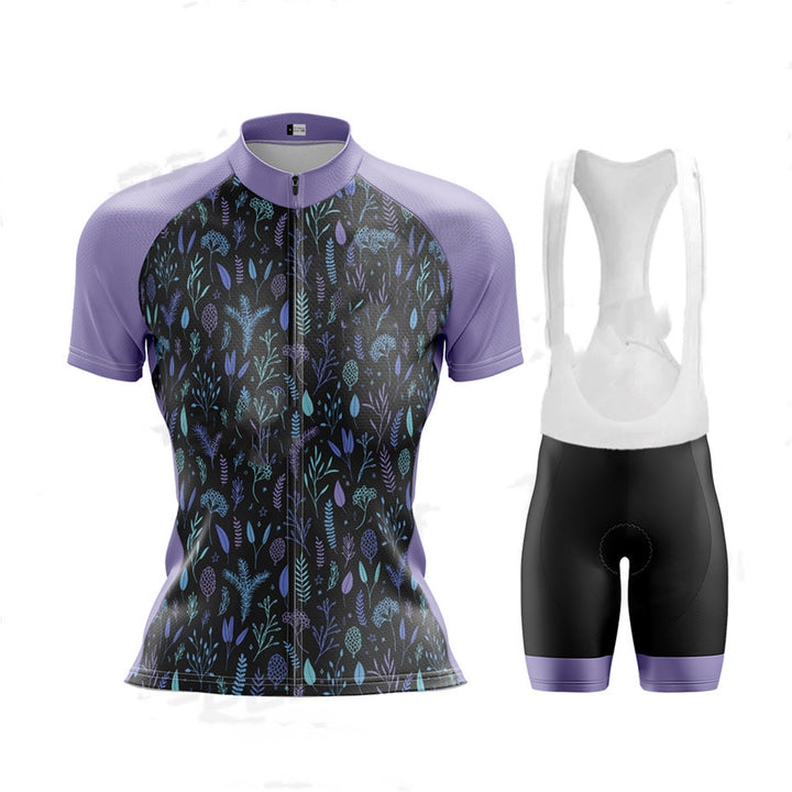 Fashion Ladies Cycling Jersey Women's Sweatshirt Suit Short Sleeve - Blue Force Sports