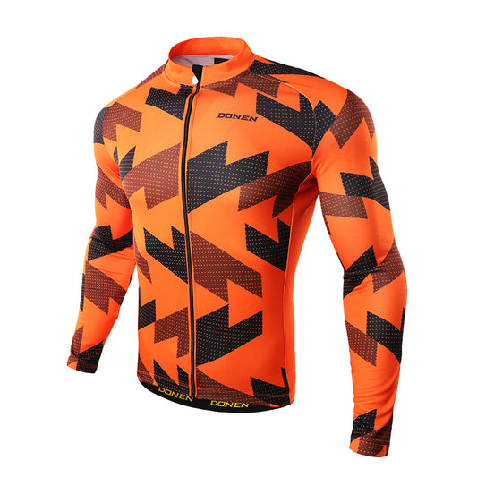 Long-sleeved autumn and winter men's bicycle top - Blue Force Sports