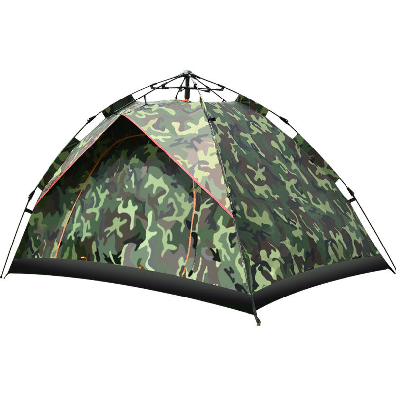 Camping Outdoor Travel Double-decker Automatic Tent - Blue Force Sports
