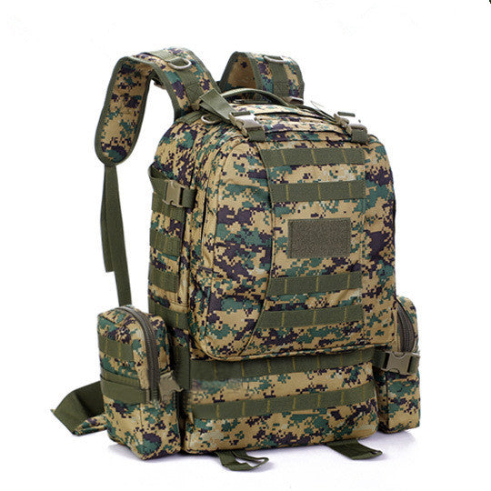 50L outdoor backpack backpack camping travel backpack combination large capacity backpack luggage bag - Blue Force Sports