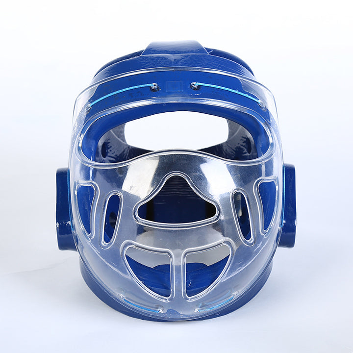 Helm Pelindung Kepala Karate Taekwondo Sanda Head Integrated - Blue Force Sports