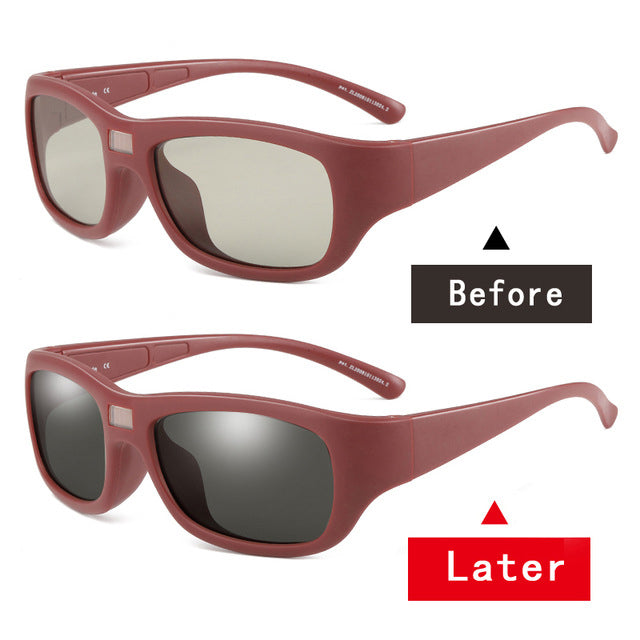 Photochromic Sunglasses with Polarized Transition Eyewear - Blue Force Sports